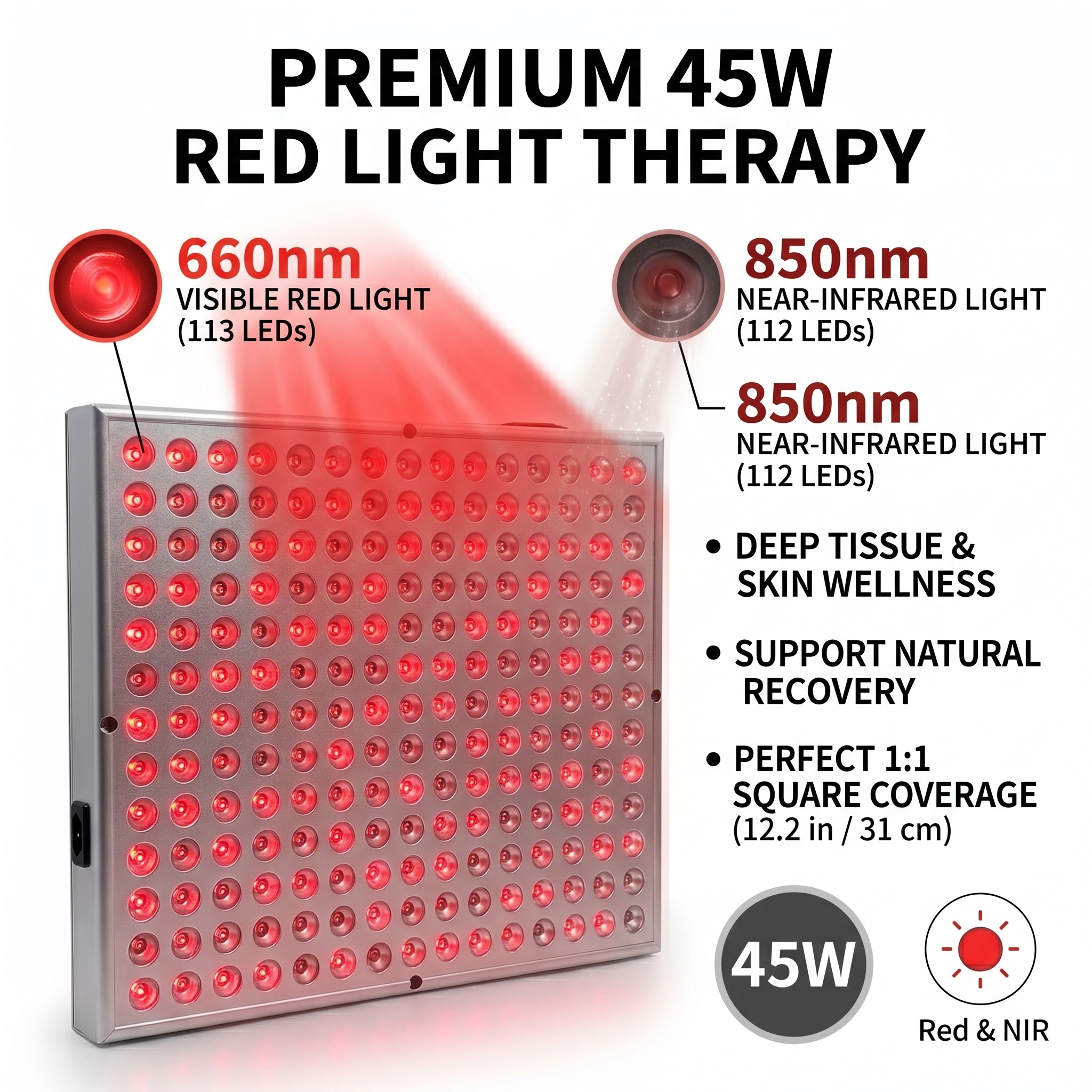 Spa Wellness Near - 45W LED 660nm 850nm Red Near