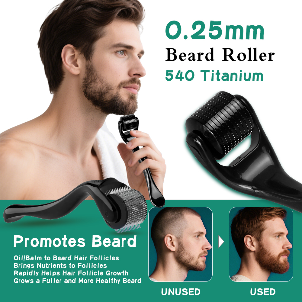Derma Roller 0.25 - 0.2/0.25/0.3mm Derma Roller for Skin Beard