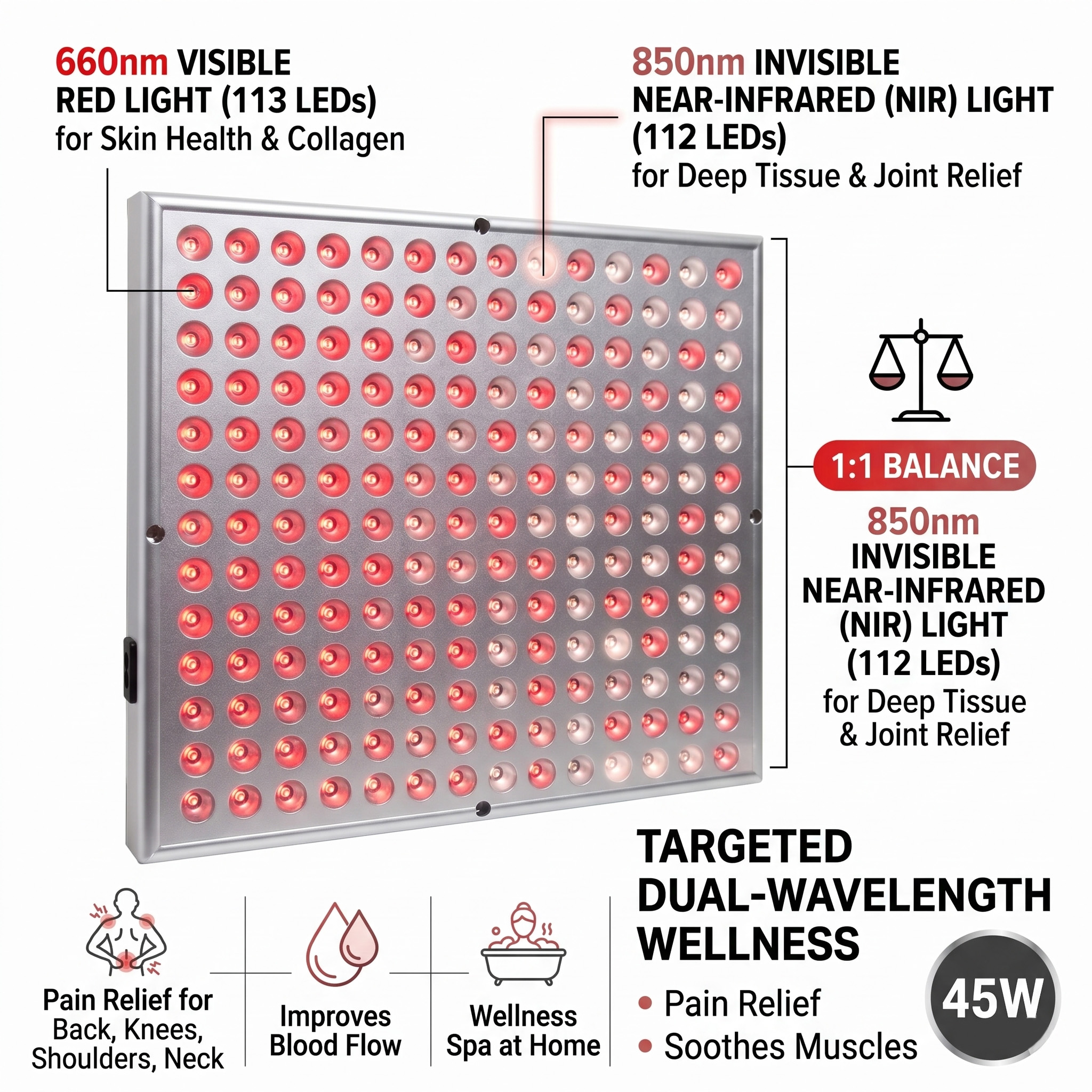 45W LED 660nm 850nm Red Near I – Spa Wellness Near Bewertung und Preis